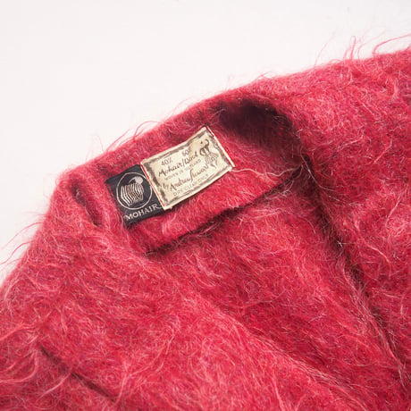 60〜70s "Andrew Stewart" wool × mohair coat (red)