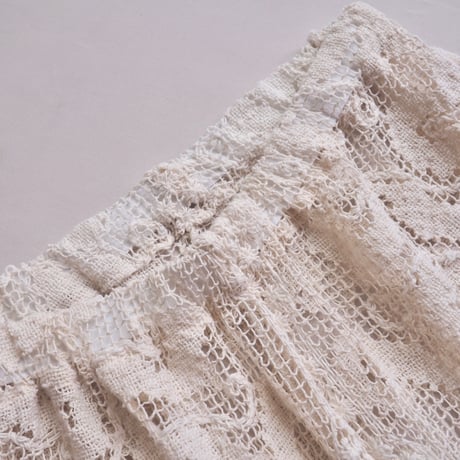 original remake filet lace wide pants (IV)