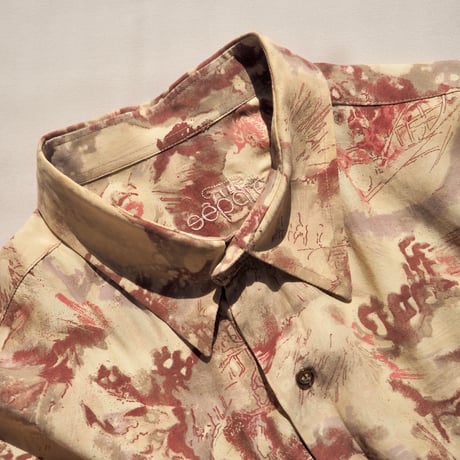 vintage abstract print blouse