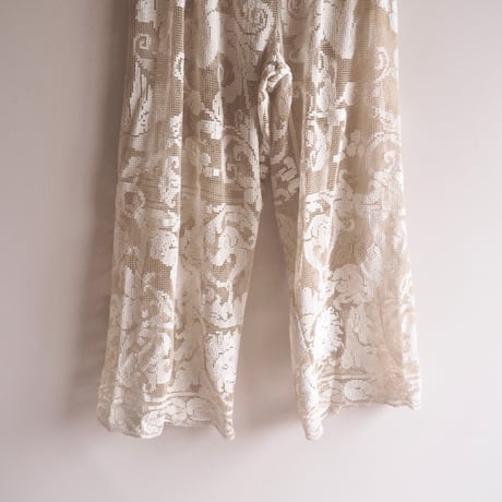 original remake filet lace wide pants (BE)