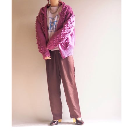vintage lavender bird print sweat