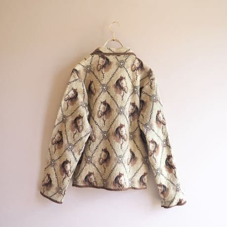 "Sara Studio" horse tapestry jacket
