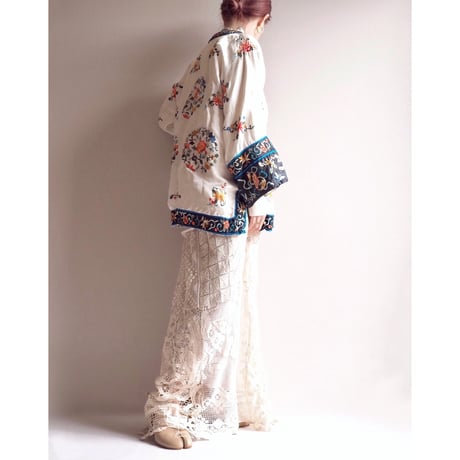 60s chinese silk embroidered jacket