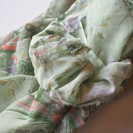 60s〜 floral sheer maxi dress