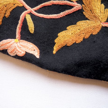 vintage floral embroidered kashmir jacket