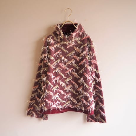 90s fuzzy design tops