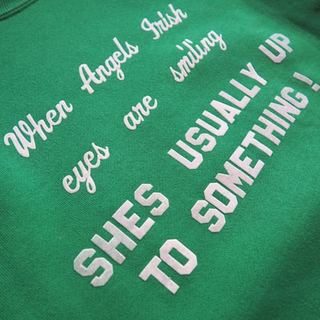 70〜80s "DISCUS Athletic" flocky print sweatshirt