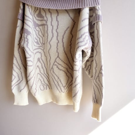 90s abstract design turtleneck sweater