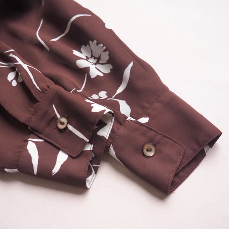 "Coldwater Creek" floral oversized sheer blouse