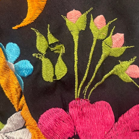 70〜80s "Dion's" floral embroidered jacket