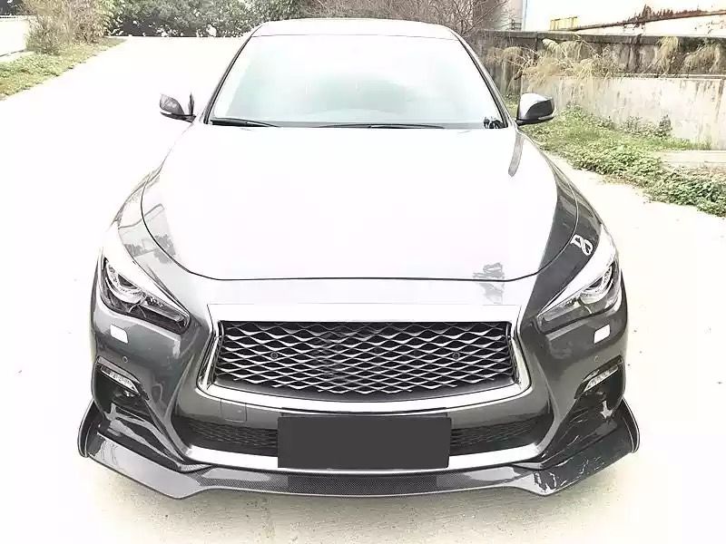 v37 スカイライン 中期 スポーツバンパー用 カーボン フォグランプ