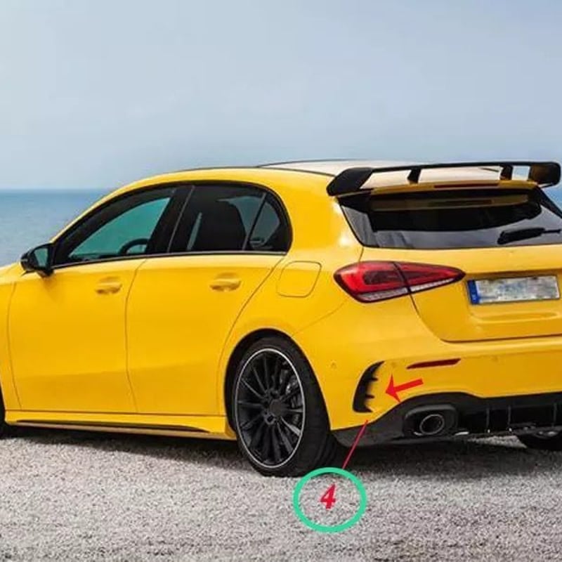 W177 Aクラス A200 A250 AMG LINE フロントリップスポイラー カナード
