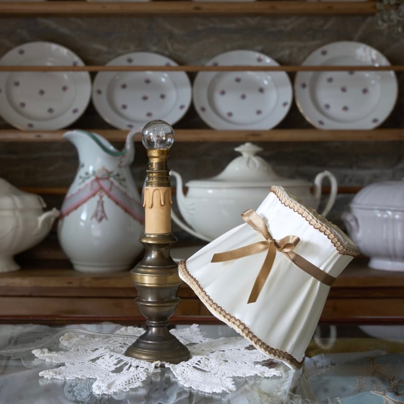 ヴィンテージ テーブルランプ　シェードランプ　照明　ライト　アンティーク メンテナンス済み アンティークランプ シェードとランプ テーブル