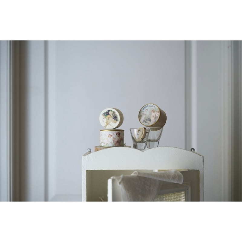 フランスアンティーク 置き型 壁掛け ガラス扉のキャビネット