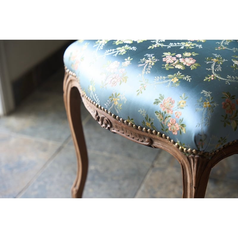 ヴィンテージ和柄ベロアスツール 張り替え済 【公式通販】