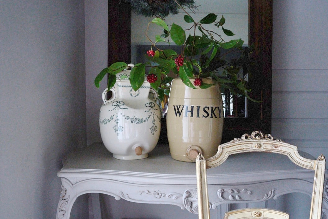 ウィスキーサーバー　骨董品 イギリスアンティーク ウイスキーサーバー 美品 高さ約30cm