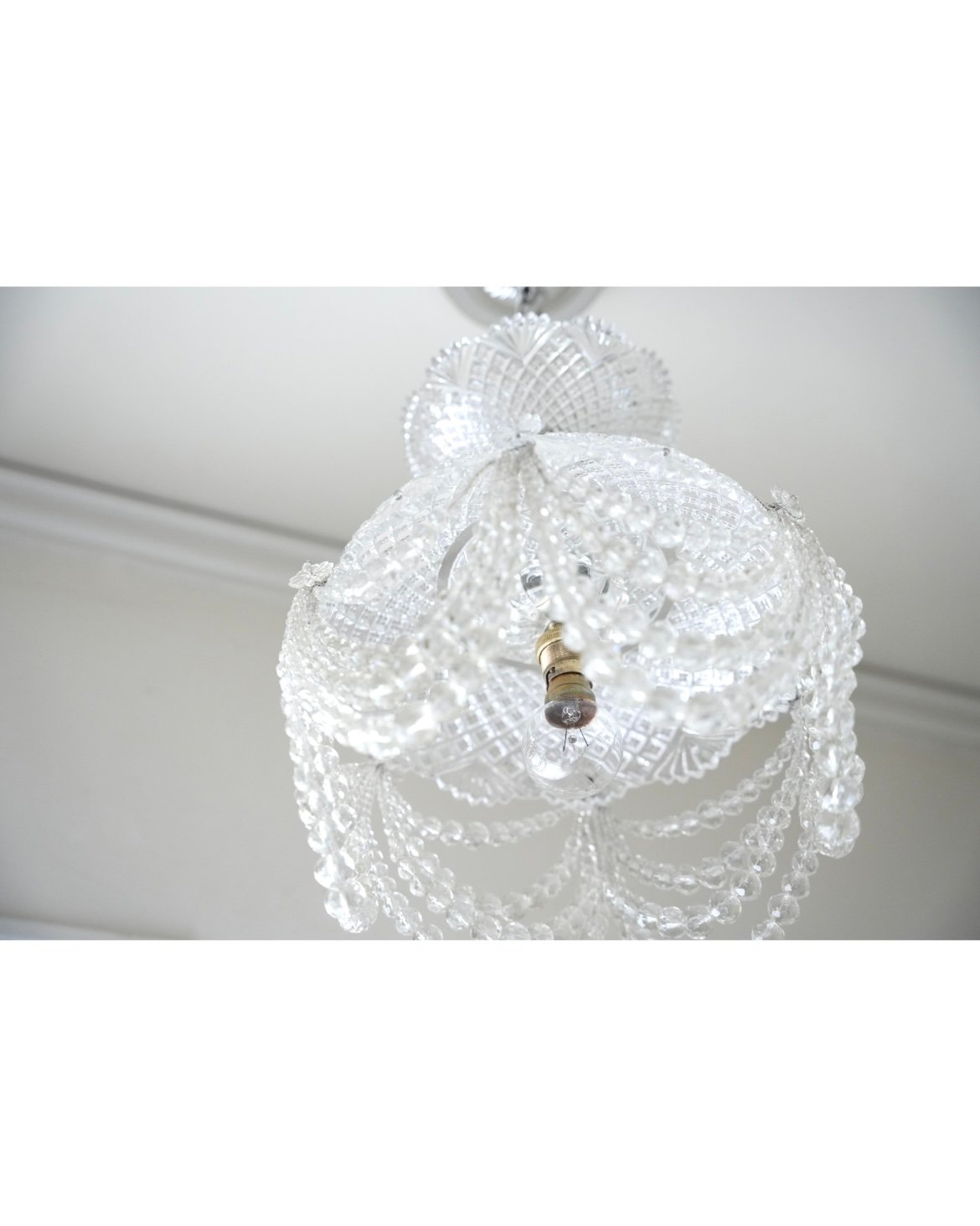 ベルギー王室御用達 クリスタルガラスランプ ペンダントランプ