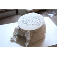 フランスアンティーク 民族衣装用帽子 プリーツ 刺繍 ビンテージ フランス