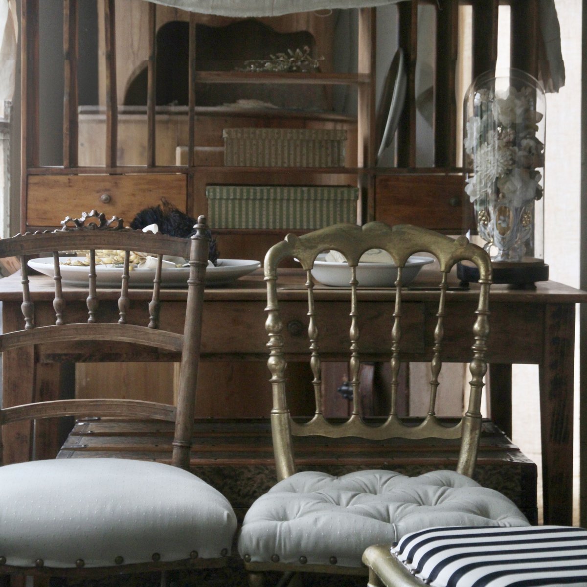 フレンチアンティークチェア 椅子 アンティーク椅子 4脚