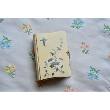 フランスアンティーク 祈祷書 聖書 古書 銀細工 1899年 美品