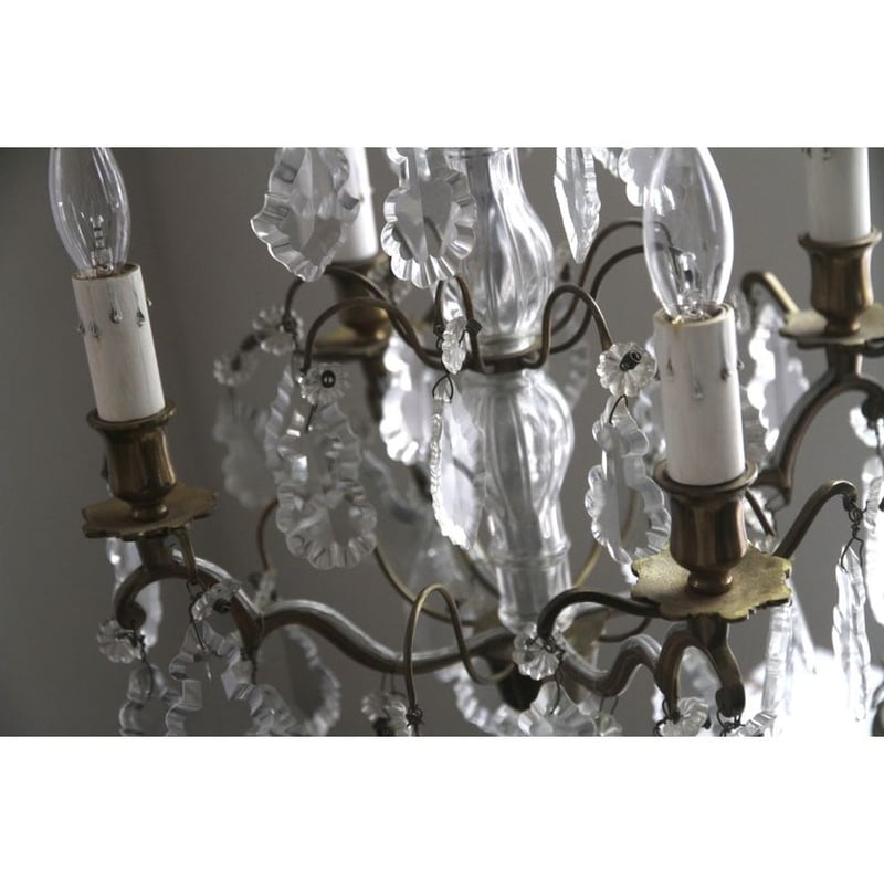 スタンドシャンデリア　シルバー　アンティーク　4灯 シャンデリア 4灯 シャンデリアスタンドランプ ランプ テーブルランプ フレンチ