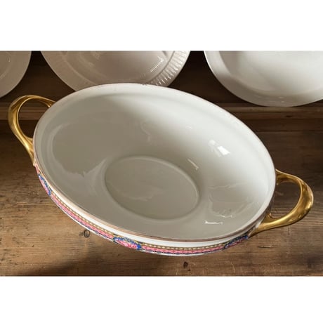 フランスアンティーク リモージュ Limoges スーピエール 金彩 1924年の刻印