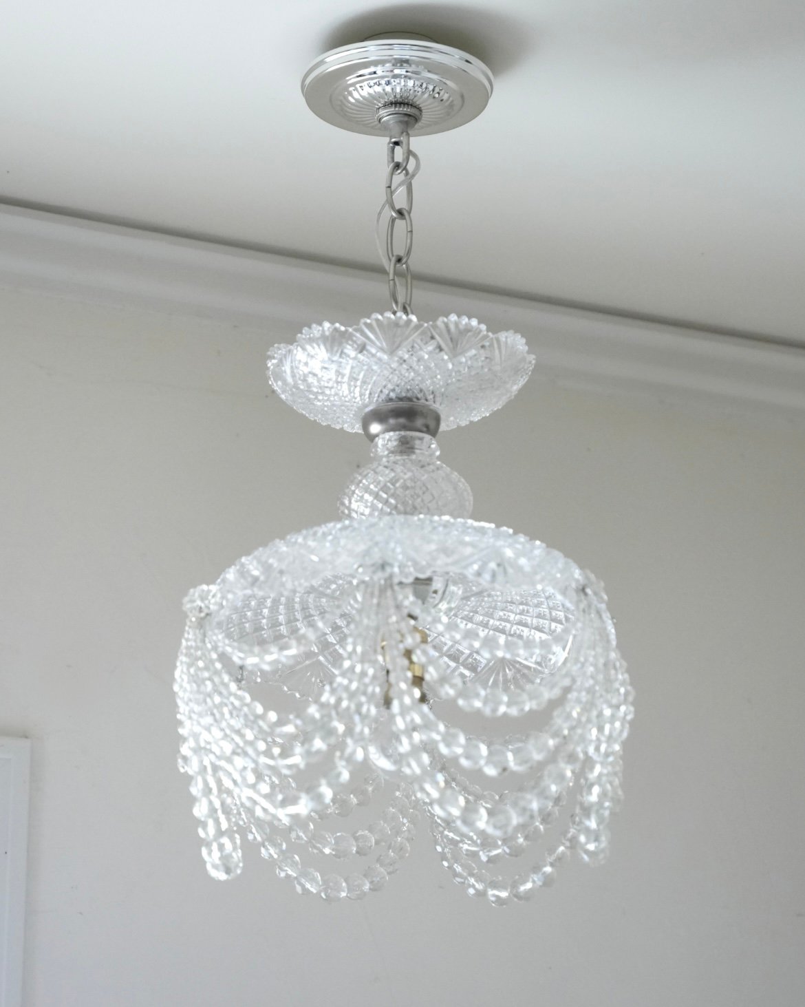 ベルギー王室御用達 クリスタルガラスランプ ペンダントランプ