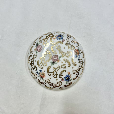 Limoges リモージュ Sigismond Maas パウダーケース 香水瓶 2点セット フランスアンティーク