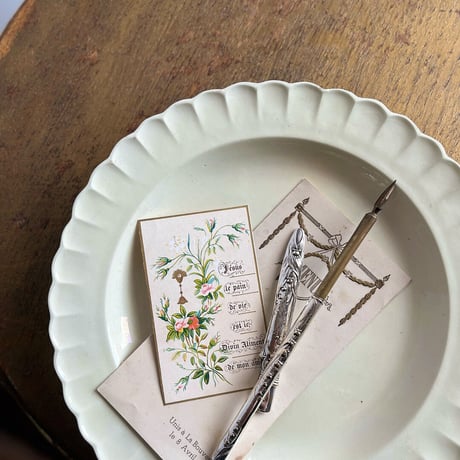 鈴蘭のペン軸と鈴蘭 ペンシルケース silverplate 銀 ニードルケースとして フランスアンティーク スズラン