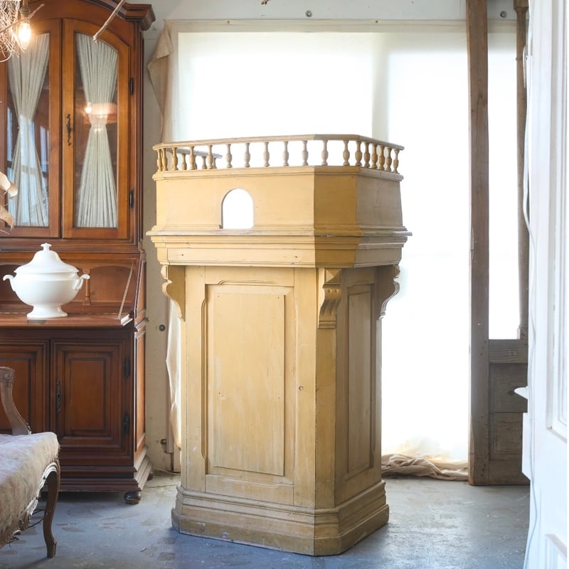 フランスアンティーク チケットカウンター カウンター ショップ