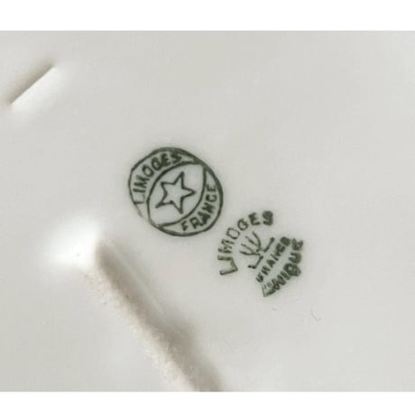 フランスアンティーク リモージュ Limoges スーピエール 金彩 1924年の刻印