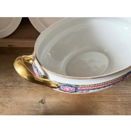 フランスアンティーク リモージュ Limoges スーピエール 金彩 1924年の刻印