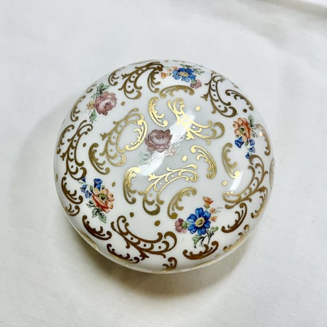 Limoges リモージュ Sigismond Maas パウダーケース 香水瓶 2点セット フランスアンティーク