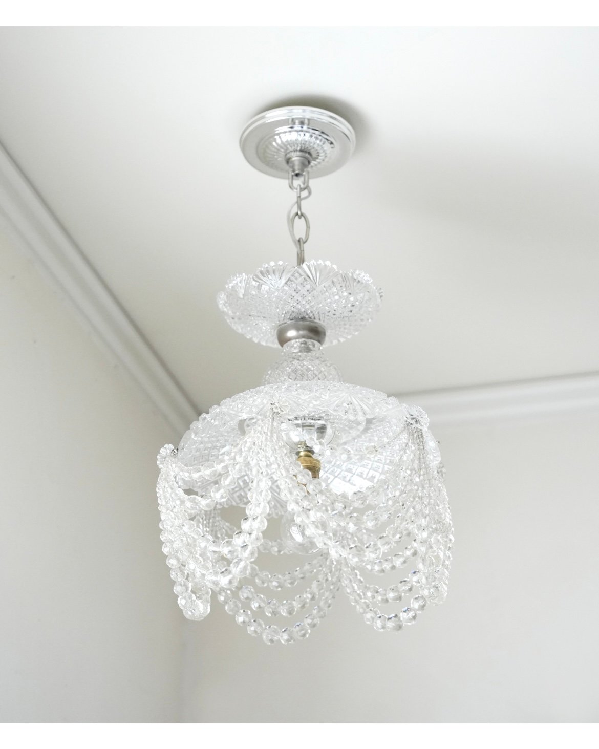 ベルギー王室御用達 クリスタルガラスランプ ペンダントランプ