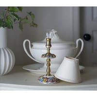 フレンチアンティーク 薔薇のアンティークランプ 薔薇型