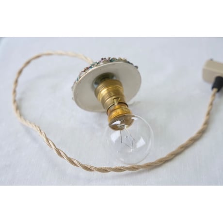 ペンダントランプ 花束みたいなペンダントランプ 陶器製 引掛シーリング B22電球付き フランス アンティークランプ