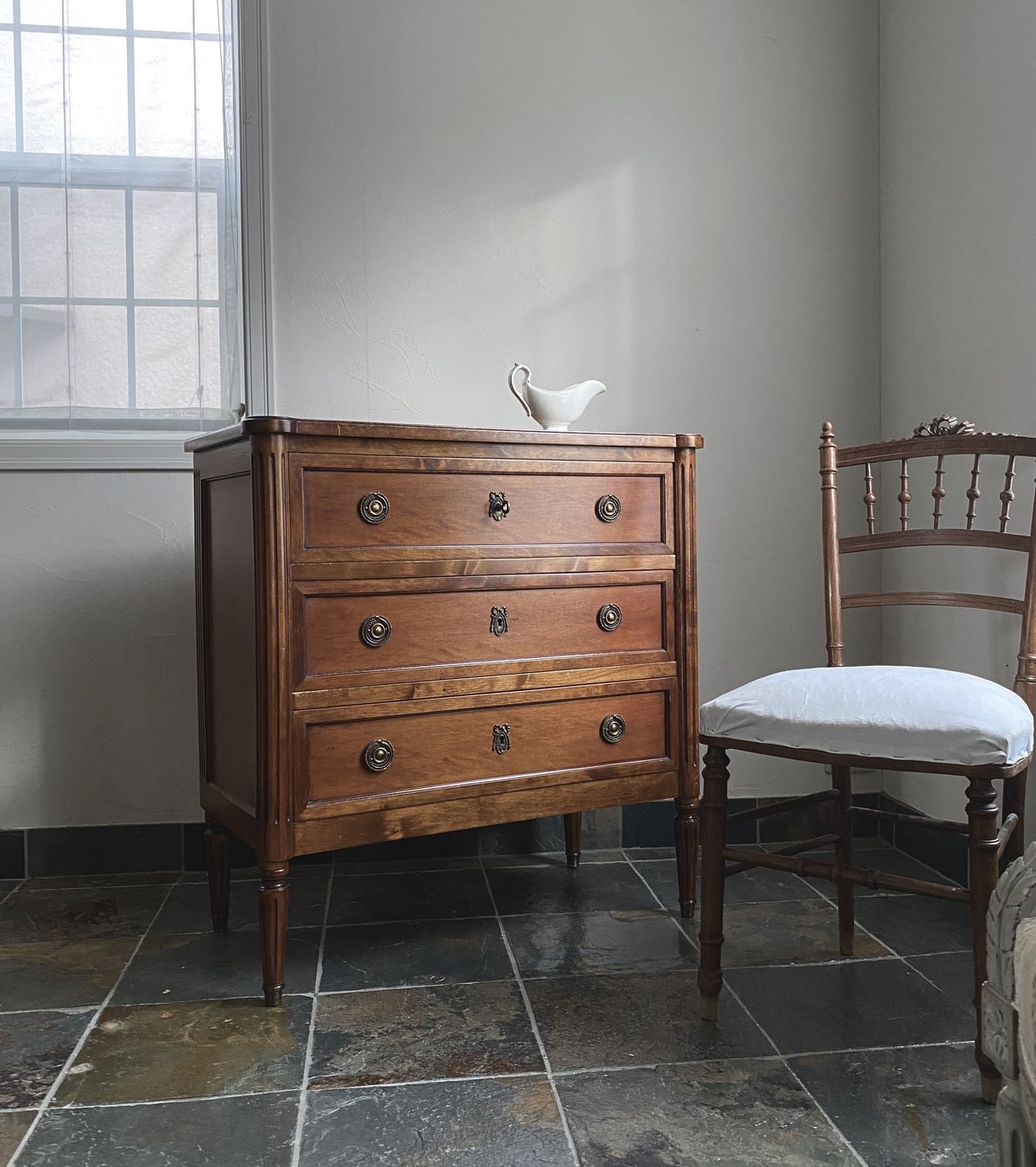 フランスアンティーク リボンチェストチェスト | Clair de Lune