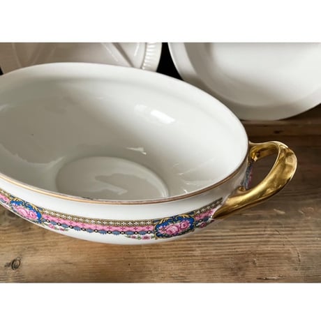 フランスアンティーク リモージュ Limoges スーピエール 金彩 1924年の刻印