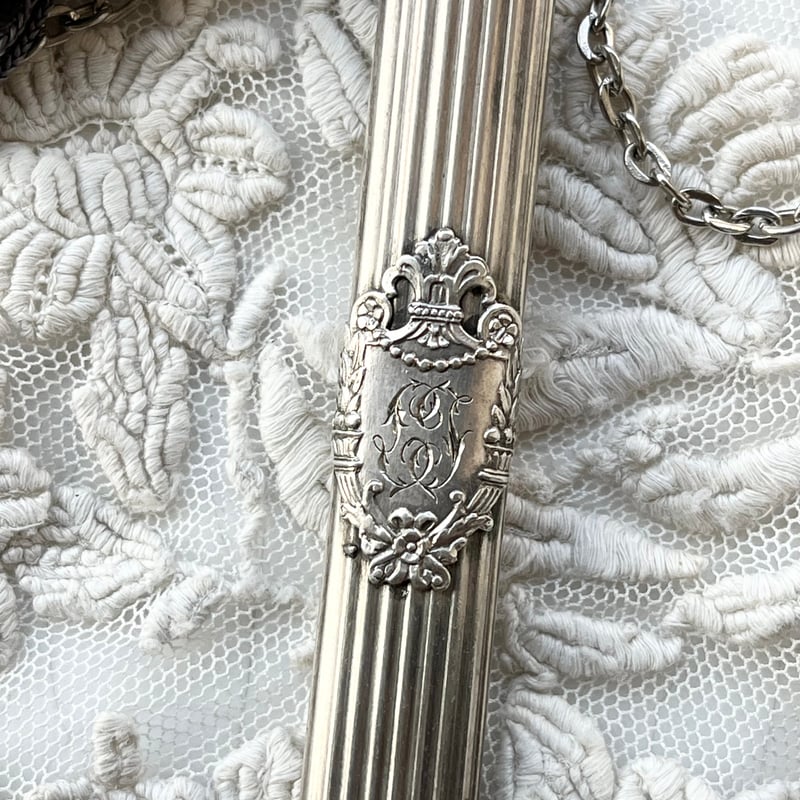 フランスアンティーク 純銀 ソリッドシルバー 菱形の刻印 鉛筆 フランスアンティーク 純銀 ソリッドシルバー 菱形の刻印 鉛筆