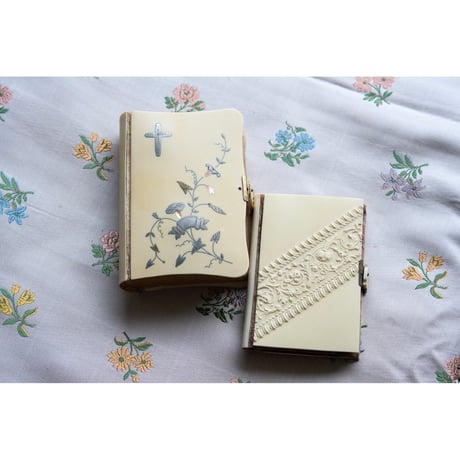 フランスアンティーク 祈祷書 聖書 古書 銀細工 1899年 美品