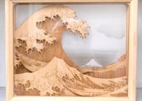 3Dクリスタル 神奈川沖浪裏 | 北斎の世界にようこそ