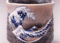 北斎5号飾り皿九谷焼絵付（皿立付） | 北斎の世界にようこそ