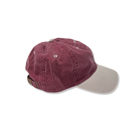 【ep5】POLY LOGO BASEBALL CAP(burgundy/sand)