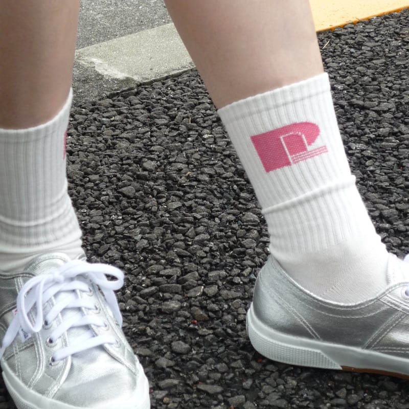ep8】LOGO SOCKS（white） | POLY ONLINE STORE