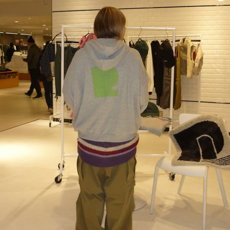 【ep5】POLY LOGO FOAMING HOODIE(pink)