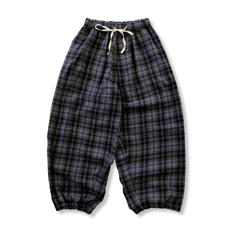 【ep.9】CHECK LOOSE WORK PANTS (blue)