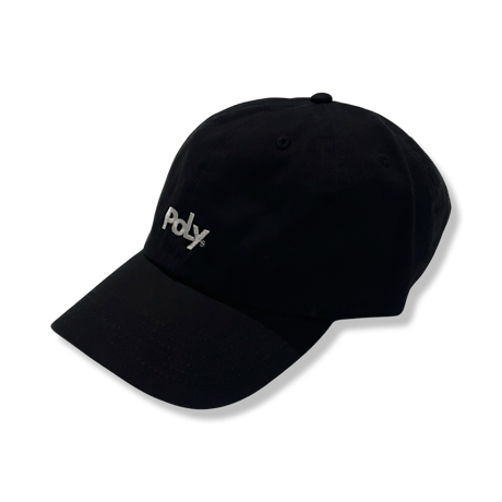 【ep5】POLY LOGO BASEBALL CAP(black)