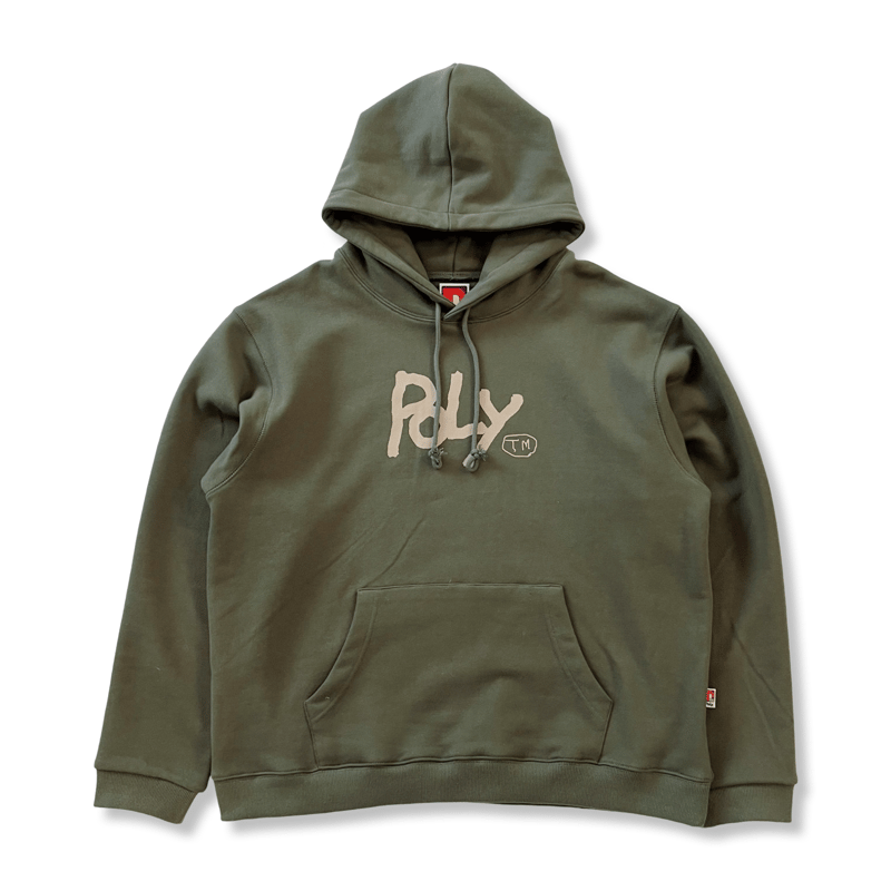 ep.9】BIG LOGO HOODIE (khaki)【残りわずか】 | POLY ONL ep.9】BIG LOGO HOODIE (khaki)【残りわずか】 | POLY ONL