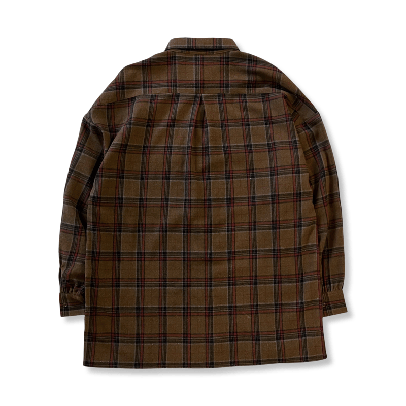 ep.9】BIG CHECK SHIRT (brown)【残りわずか】 | POLY ONL ep.9】BIG CHECK SHIRT (brown)【残りわずか】 | POLY ONL
