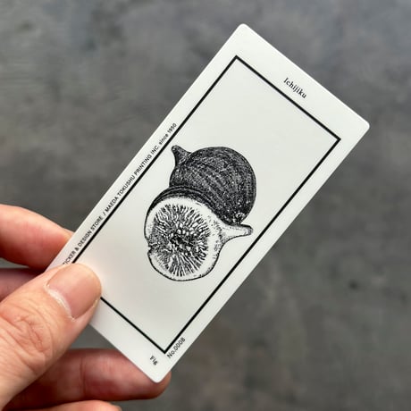 Letterpress sticker  -「MONO」- イチジク